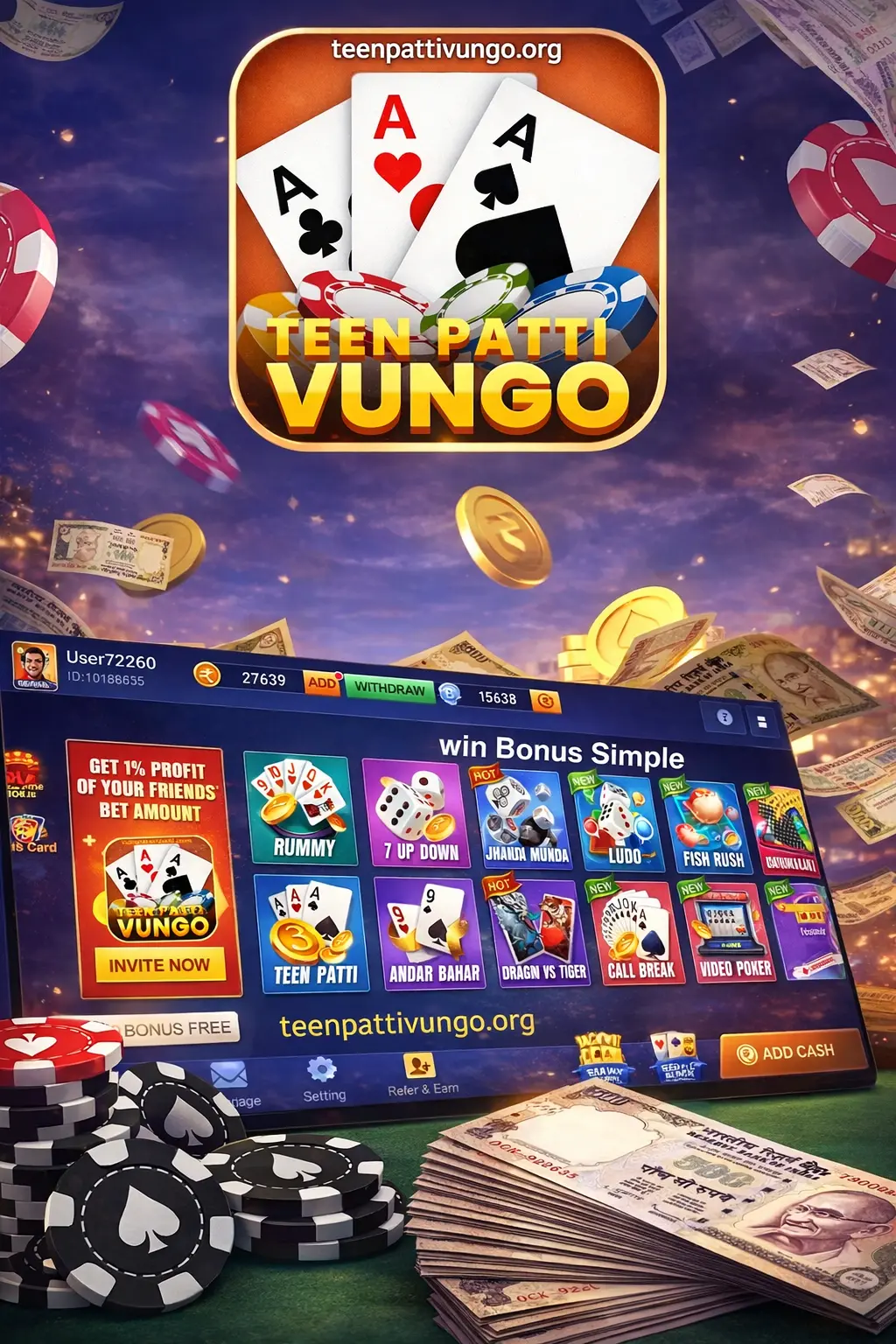 Teen Patti Vungo